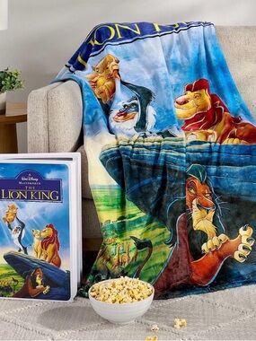 Disney VHS  Lion King Plush Throw Blanket - sealed in package